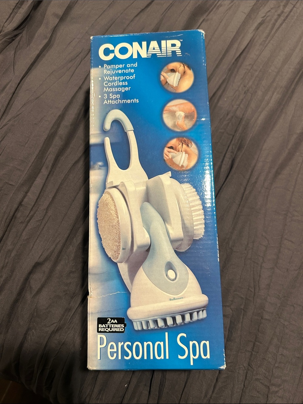 Conair Personal Spa Cordless Massager - White & Light Blue new in box